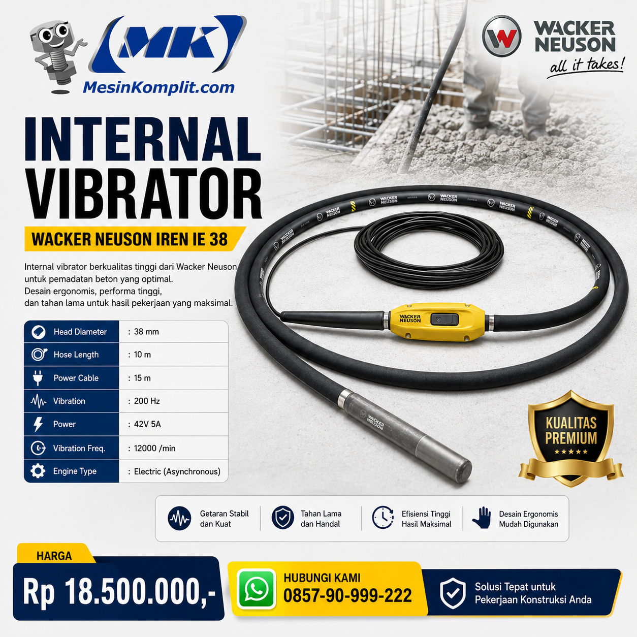Selang Vibrator Elek...
